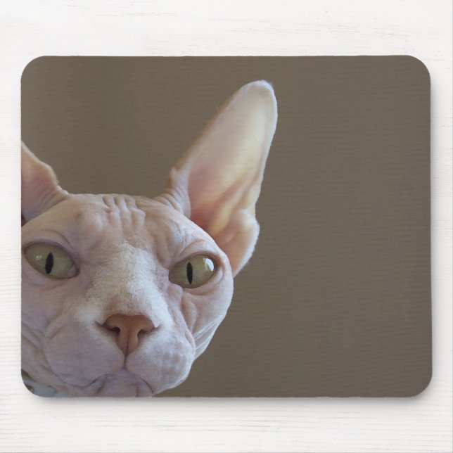 Hairless Cat Mouse Pad (Front)
