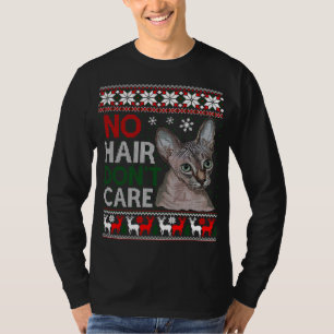 Hairless Cat Ugly Christmas Sweater Sphynx Cat