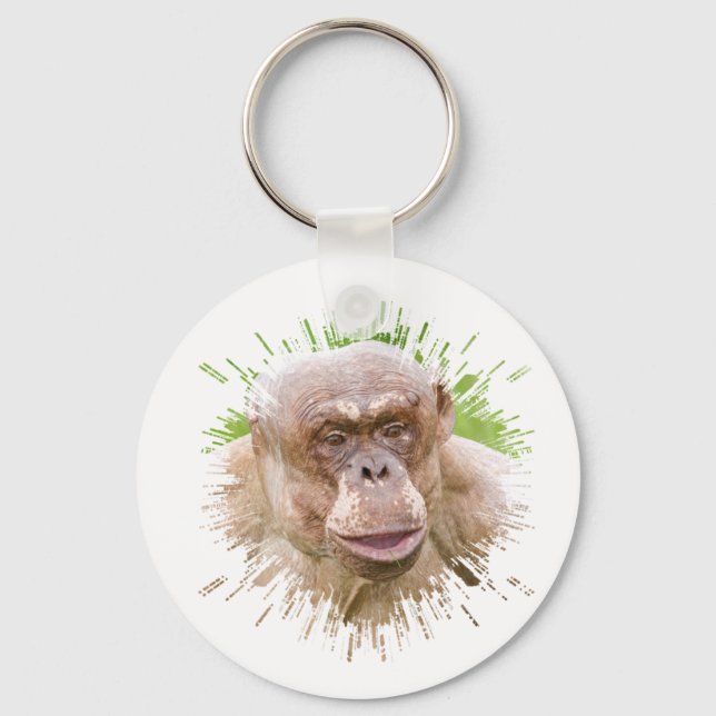 Hairless Chimpanzee Key Ring (Front)