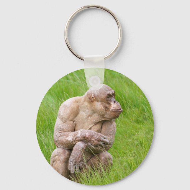 Hairless Chimpanzee Key Ring (Front)