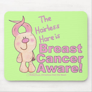Hairless Hare is Breast Cancer Aware Mouse Mat
