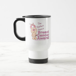 Hairless Hare is Breast Cancer Aware Travel Mug