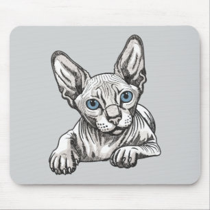 Hairless Sphynx Cat Mouse Mat