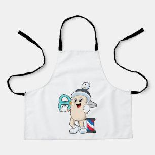 Hairspray as Hairdresser with Scissors Apron