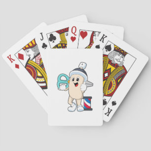 Hairspray as Hairdresser with Scissors Playing Cards