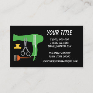 Hairstyles tools business card