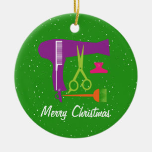 Hairstyles tools ceramic tree decoration