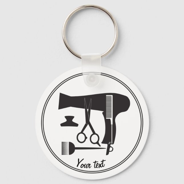 Hairstyles tools key ring (Front)