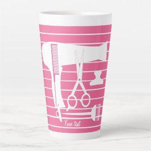 Hairstyles tools latte mug