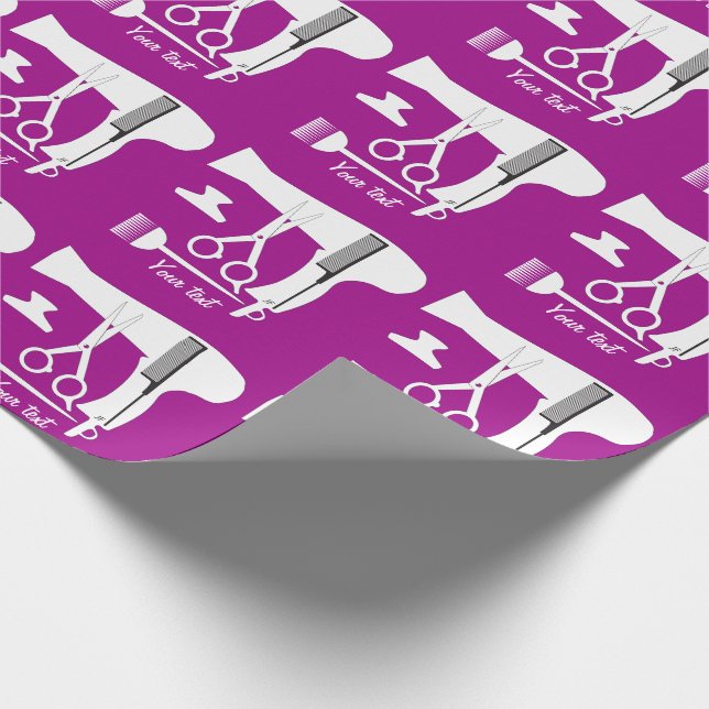 Hairstyles tools wrapping paper (Corner)