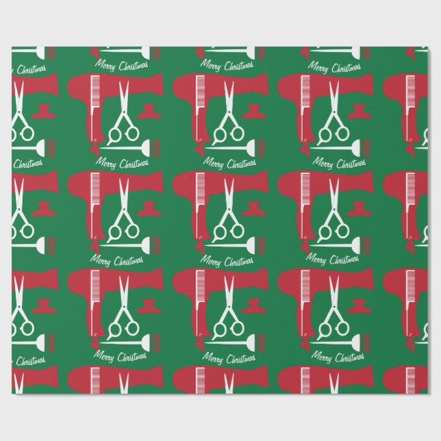 Hairstyles tools wrapping paper (Flat)