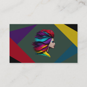 Hairstylist Beauty Salon Parlour Cosmetics Service Business Card