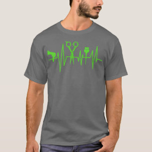 Hairstylist Blowers Scissors Brush Heartbeat Coiff T-Shirt