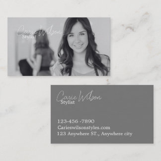 Hairstylist business card