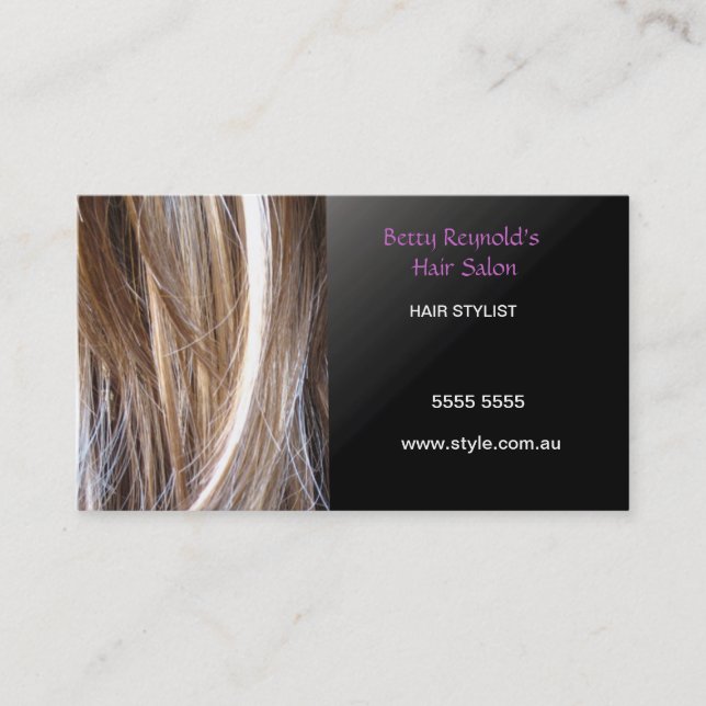 Hairstylist Business Card (Front)
