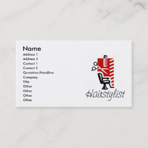 Hairstylist Business Cards