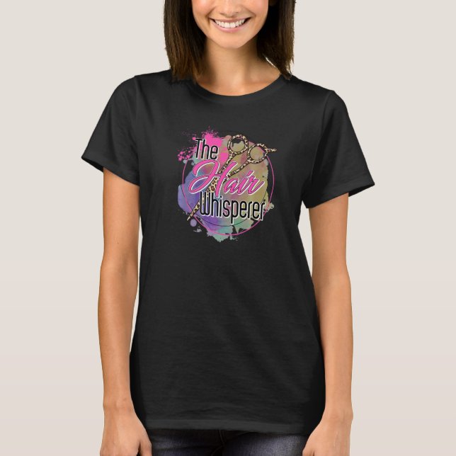 Hairstylist Cosmetologist Beauty Salon Ladies Hair T-Shirt (Front)