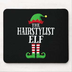 Hairstylist Elf Matching Family Group Christmas Pa Mouse Mat
