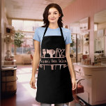 Hairstylist Hair Dresser Salon Monogram Apron<br><div class="desc">This design may be personalised by choosing the customise option to add text or make other changes. If this product has the option to transfer the design to another item, please make sure to adjust the design to fit if needed. Contact me at colorflowcreations@gmail.com if you wish to have this...</div>