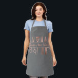 Hairstylist Hair Dresser Salon Personalised Apron<br><div class="desc">This design may be personalised by choosing the customise option to add text or make other changes. If this product has the option to transfer the design to another item, please make sure to adjust the design to fit if needed. Contact me at colorflowcreations@gmail.com if you wish to have this...</div>