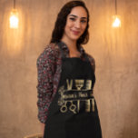 Hairstylist Hair Dresser Salon Personalised  Apron<br><div class="desc">This design may be personalised by choosing the customise option to add text or make other changes. If this product has the option to transfer the design to another item, please make sure to adjust the design to fit if needed. Contact me at colorflowcreations@gmail.com if you wish to have this...</div>