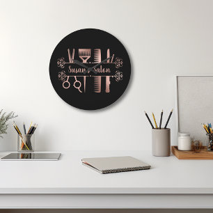 Hairstylist Hair Dresser Salon Personalised Large Clock