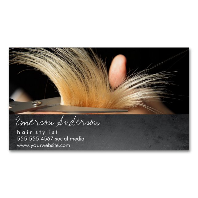 Hairstylist / Hair Magnetic Business Card (Front)
