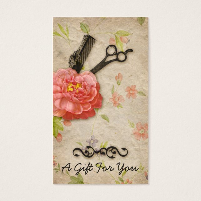 hairstylist hair stylist gift card certificate (Front)