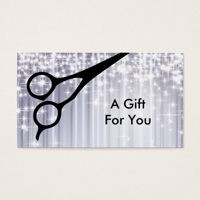 hairstylist hair stylist gift card certificate (Front)