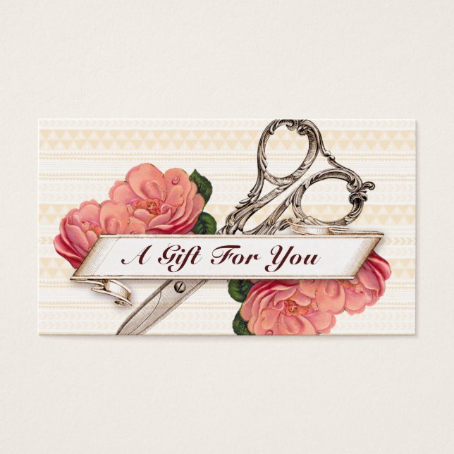 hairstylist hair stylist gift card certificate (Front)