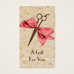 hairstylist hair stylist gift card certificate