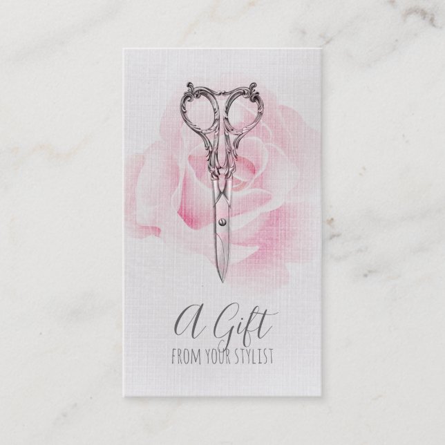 hairstylist hair stylist gift certificate xmas (Front)