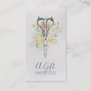 hairstylist hair stylist gift certificate xmas