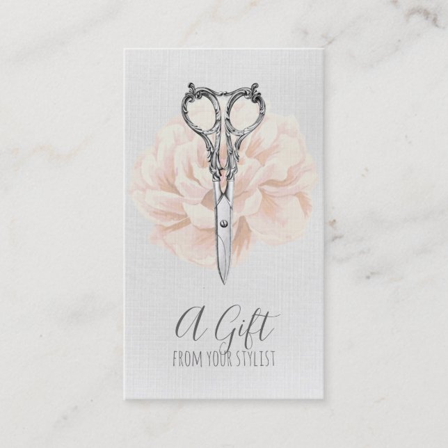 hairstylist hair stylist gift certificate xmas (Front)