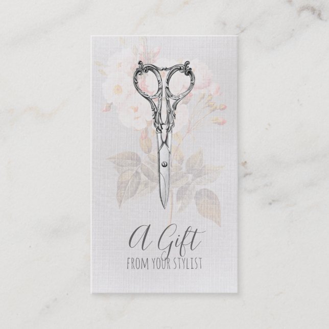 hairstylist hair stylist gift certificate xmas (Front)