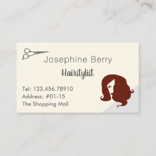 Hairstylist / Hairdresser Large Font Size Business Card