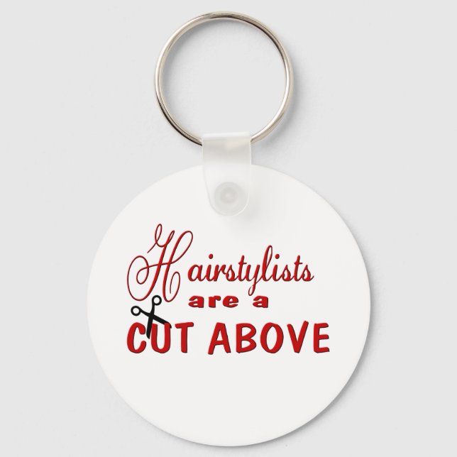 Hairstylist Key Ring (Front)