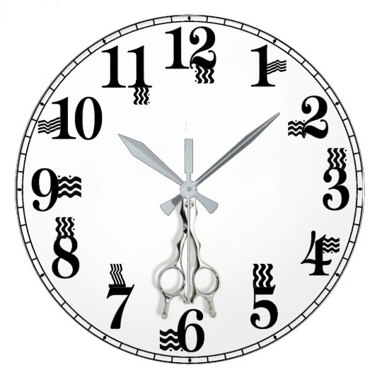 Hairstylist Large Clock Zazzle Co Uk