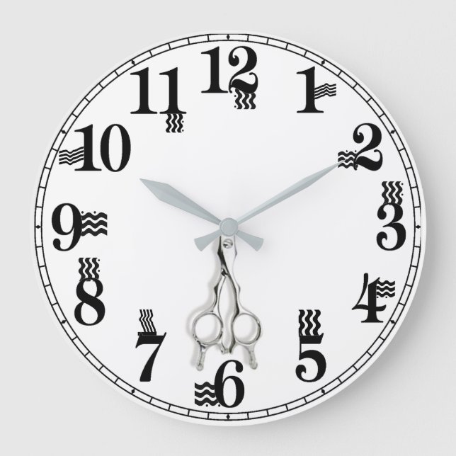 Hairstylist Large Clock (Front)