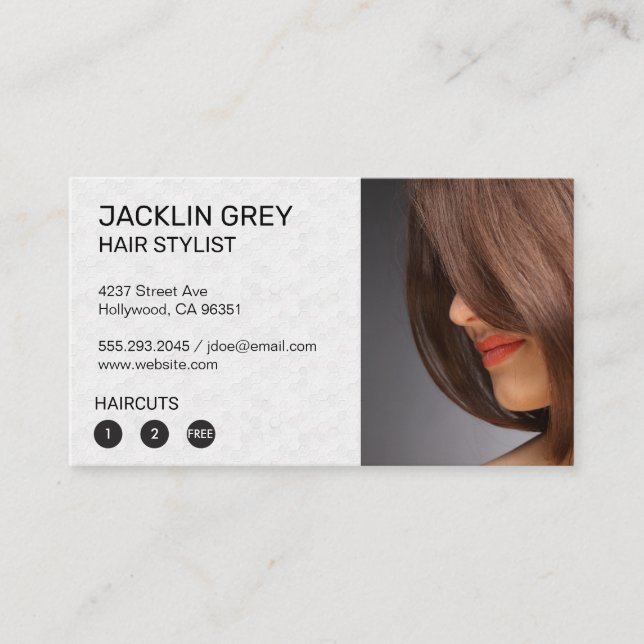 Hairstylist | Modern Design | Loyalty Card (Front)