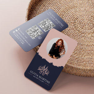 Hairstylist Modern Photo Logo Business Card