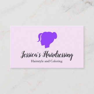 Hairstylist Salon Minimalist Logo Business Card