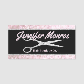 Hairstylist Salon Name Tag