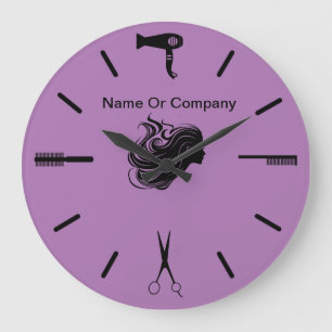 Hairstylist Salon Theme Large Clock