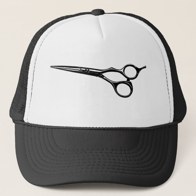 Hairstylist Scissors Trucker Hat (Front)