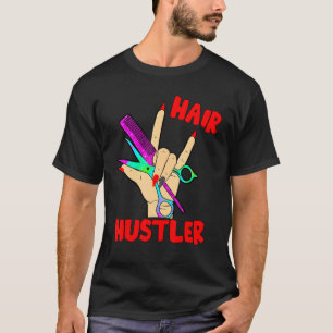 Hairstylist woman hairdresser womens rock hand she T-Shirt