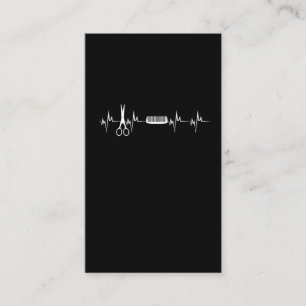 Hairstylists Heartbeat Love Hairdresser Business Card