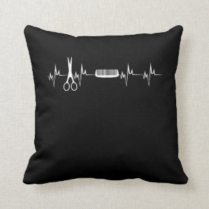 Hairstylists Heartbeat Love Hairdresser Cushion