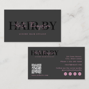 Hairstylists Lash Techs Nail Techs MUA QR Code Business Card