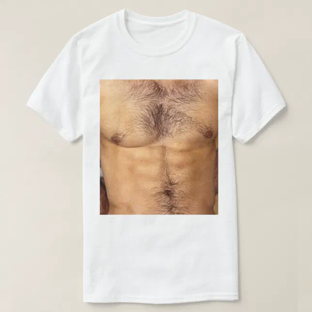 HAIRY CHEST PEC IMPLANTS SHIRT Zazzle